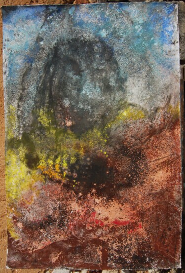 Painting titled "FONTAINE DE VAUCLUS…" by Michel Moskovtchenko, Original Artwork, Ink