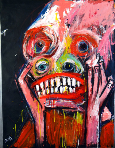Peinture intitulée "Melancholy" par Matt Sesow, Œuvre d'art originale, Acrylique