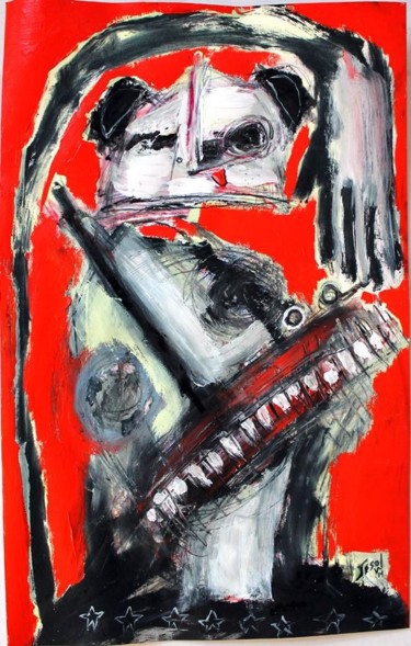Peinture intitulée "Beg to stay" par Matt Sesow, Œuvre d'art originale, Acrylique