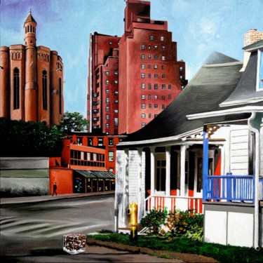 Peinture intitulée "Cécile And Katonah" par Michel Fourcade, Œuvre d'art originale, Huile