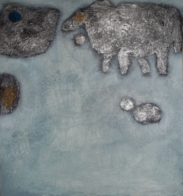 Peinture intitulée "Ikheri Tmazit" par Meziane Boussaid, Œuvre d'art originale, Aluminium