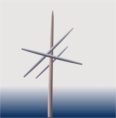 Arts numériques intitulée "Greement paumé  au…" par Wolf Thiele, Œuvre d'art originale, Travail numérique 2D