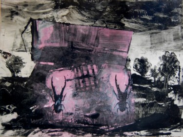 Artisanat intitulée "Architecture -rose." par Frhégo, Œuvre d'art originale