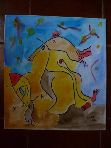 绘画 标题为“cavalo marinho” 由Carlos Duarte, 原创艺术品, 彩画
