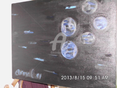 Peinture intitulée "black-is-blue.jpg" par Lm Arnal, Œuvre d'art originale
