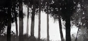 Peinture intitulée "Forest" par Michel Pinosa, Œuvre d'art originale, Encre