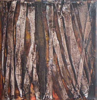 Technique mixte-sur-toile- Painting titled "Technique mixte-sur…" by Isabelle Corthay, Original Artwork, Acrylic Mounted on Wood Stretcher frame