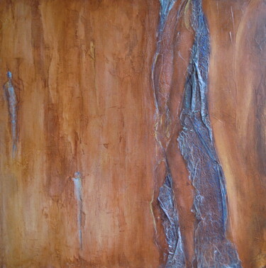 Peinture intitulée "Rencontre II" par Isabelle Corthay, Œuvre d'art originale, Autre Monté sur Châssis en bois