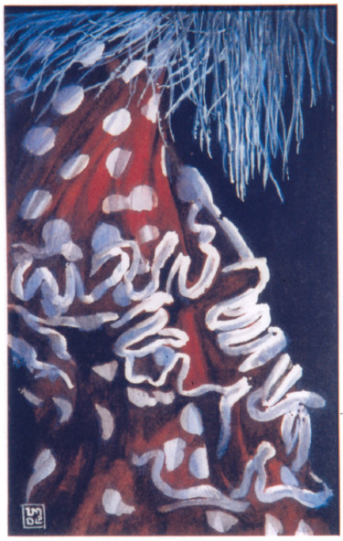 Peinture intitulée "lunares-i.jpg" par Louis-Michel De Lara, Œuvre d'art originale, Gouache