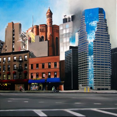 Peinture intitulée "374 8th Av. 29th st" par Michel Fourcade, Œuvre d'art originale