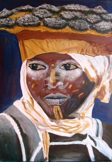 Le guyanais Peinture intitulée "Le guyanais" par Isabelle Blot, Œuvre d'art originale, Huile Monté sur Châssis en bois