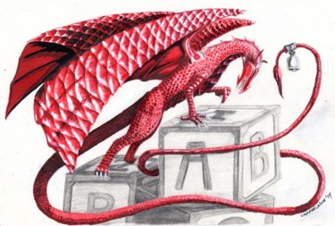 Dessin intitulée "letsplay.jpg" par Sandra Chapdelaine, Œuvre d'art originale, Autre