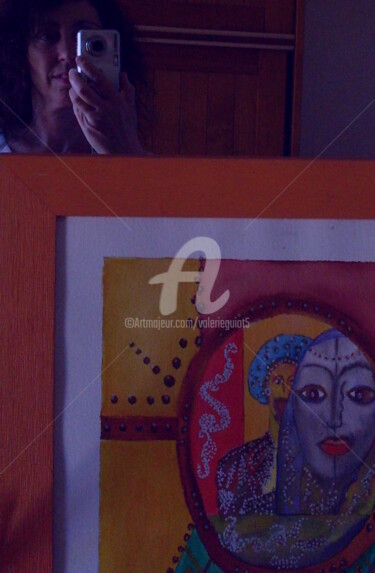 Photography titled "Visage miroir photo…" by Valerie Guiot, Original Artwork, Digital Photography