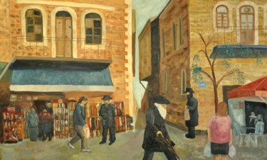 Painting titled "jerusalem" by Asher, Original Artwork, Oil