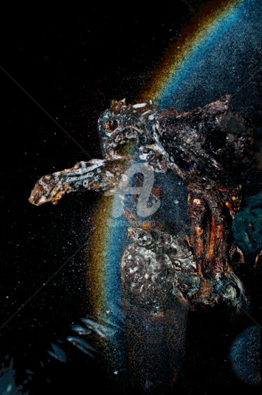 Photography titled "Space Turtle" by Petros Yiannakas, Original Artwork, Light Painting