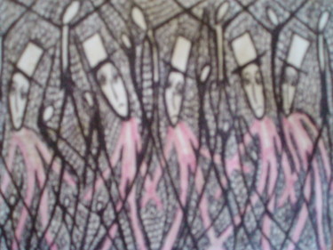 Drawing titled "sebastian" by Michael Fitzgerald, Original Artwork, Ballpoint pen