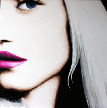 Peinture intitulée "La fille de l'icebe…" par Lady Caviar, Œuvre d'art originale, Acrylique