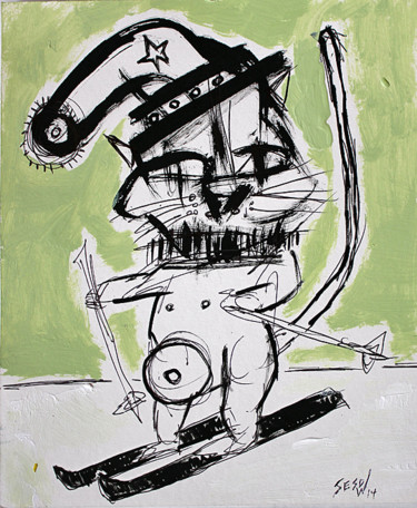 Peinture intitulée "Slopes" par Matt Sesow, Œuvre d'art originale, Acrylique