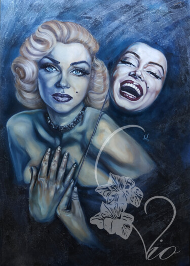 Painting titled "Born to be art" by Vio, Original Artwork, Oil