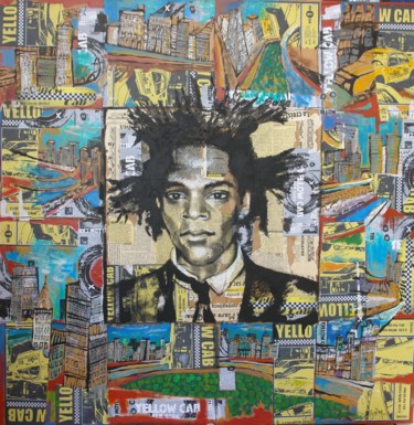 Peinture intitulée "Basquiat" par Hélène Py, Œuvre d'art originale, Acrylique