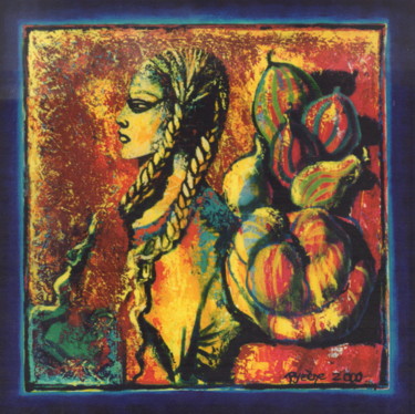 Peinture intitulée "Trapunta-toscana" par Hélène Py, Œuvre d'art originale, Acrylique