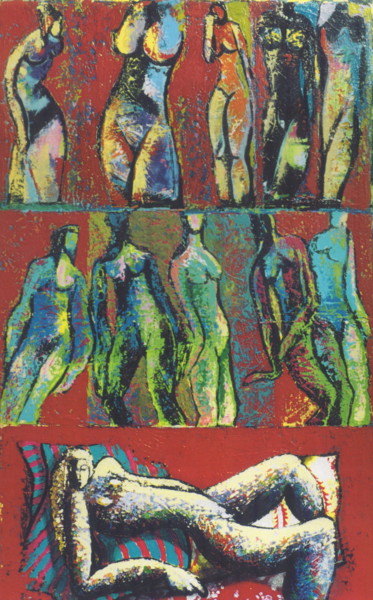 Peinture intitulée "Patrimoine féminin" par Hélène Py, Œuvre d'art originale, Acrylique