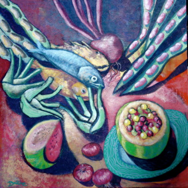 Peinture intitulée "Nature-morte II, St…" par Hélène Py, Œuvre d'art originale, Acrylique