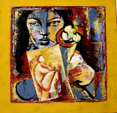 Peinture intitulée "Fascination" par Hélène Py, Œuvre d'art originale, Acrylique