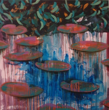 Peinture intitulée "Jardin III" par Hélène Py, Œuvre d'art originale, Acrylique