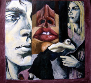 Peinture intitulée "A couper le souffle" par Hélène Py, Œuvre d'art originale, Acrylique
