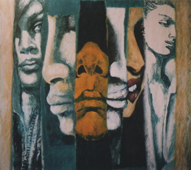 Peinture intitulée "Souffles" par Hélène Py, Œuvre d'art originale, Acrylique