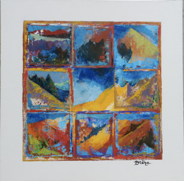 Peinture intitulée "Paysages" par Hélène Py, Œuvre d'art originale, Acrylique