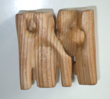 Sculpture intitulée "sapin en palette" par Evelyne Hervé, Œuvre d'art originale, Bois