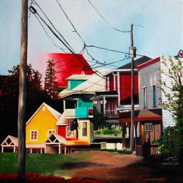 Peinture intitulée "Mount Kisco" par Michel Fourcade, Œuvre d'art originale