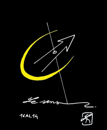 Dessin intitulée "Le sens" par Ronan Le Gloanec, Œuvre d'art originale