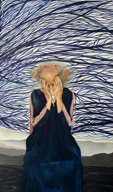 detail: dont stop crying Painting titled "detail: dont stop c…" by David Teszler, Original Artwork, Oil