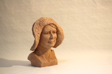 Sculpture titled "Carine" by Denis Thebaudeau, Original Artwork, Terra cotta