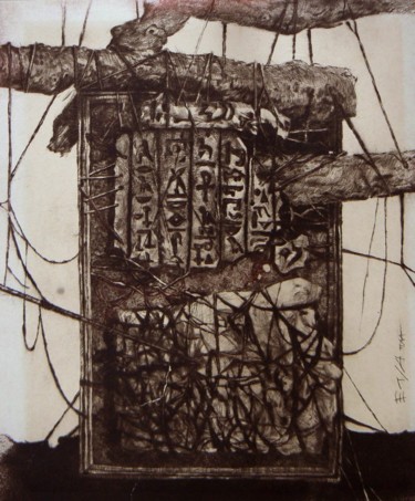 Printmaking titled "Kabbala / 20x24cm" by Georgi Veniaminov, Original Artwork, Other