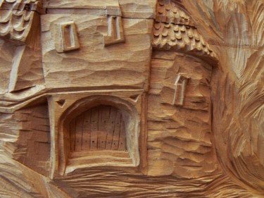 Sculpture titled "Dream, detail" by Georgi Veniaminov, Original Artwork, Wood