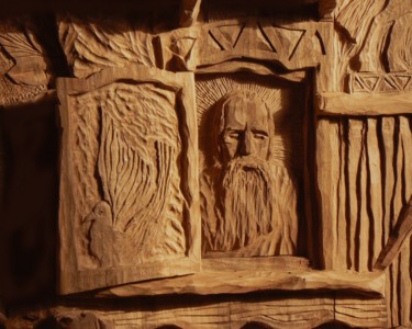 Painting titled "Noah, datail" by Georgi Veniaminov, Original Artwork, Other