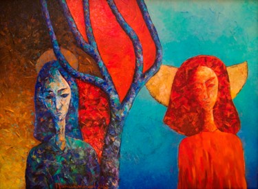 Painting titled "Equinox / 86x63, oi…" by Georgi Veniaminov, Original Artwork, Oil