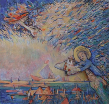 Painting titled "The Ellyah's fur-co…" by Georgi Veniaminov, Original Artwork, Oil