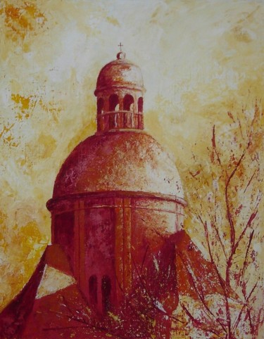 Painting titled "saint-quiriace.jpg" by Stephanie Ledroit, Original Artwork, Acrylic