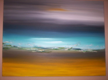 Peinture intitulée "au-loin.jpg" par Jocelyne Iché, Œuvre d'art originale, Acrylique