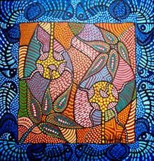 Painting titled "El marco de la vida" by Lily Valdés, Original Artwork