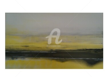 Schilderij getiteld "Yellow Snow" door Map'Titartisterie, Origineel Kunstwerk, Acryl