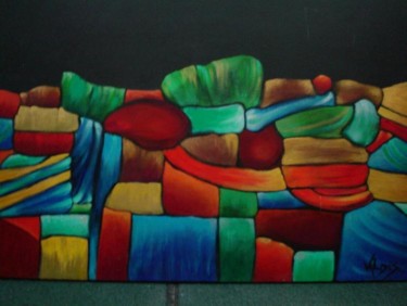 Painting titled "La Escarpada II" by Lily Valdés, Original Artwork
