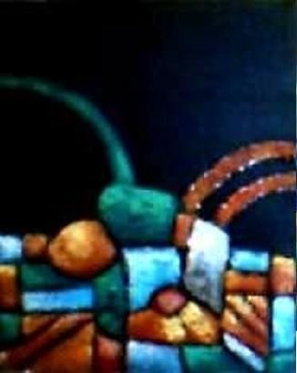 Painting titled "Escarpas III" by Lily Valdés, Original Artwork