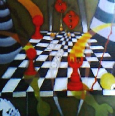 Painting titled "Las Reencarnaciones…" by Lily Valdés, Original Artwork