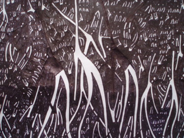 Drawing titled "Ibiza" by Michael Fitzgerald, Original Artwork, Ink